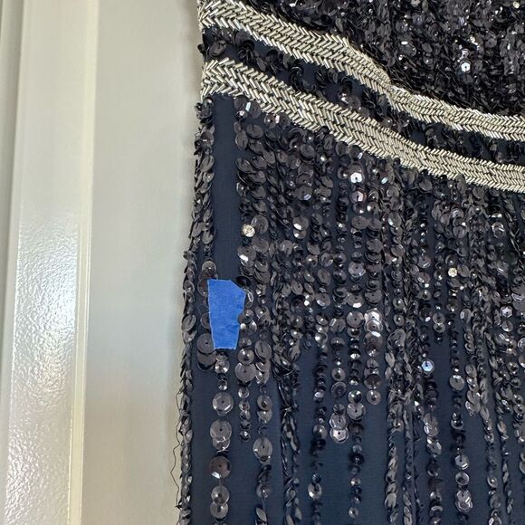 Mac Duggal | A10509 Sleeveless High Neck Beaded Midi Sheath Dress Size 2 NWT - Picture 11 of 11